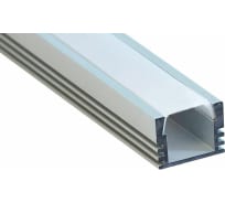 Накладной профиль FERON серебро 2м, с заглушкой, д/LED лент 10266
