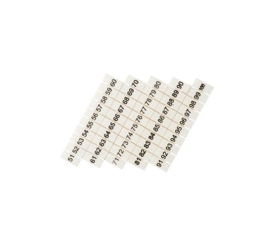 Маркеры для JXB-ST 4 EKF, с нумерацией 50-100 PROxima 100шт zb-st-4-50-100 1