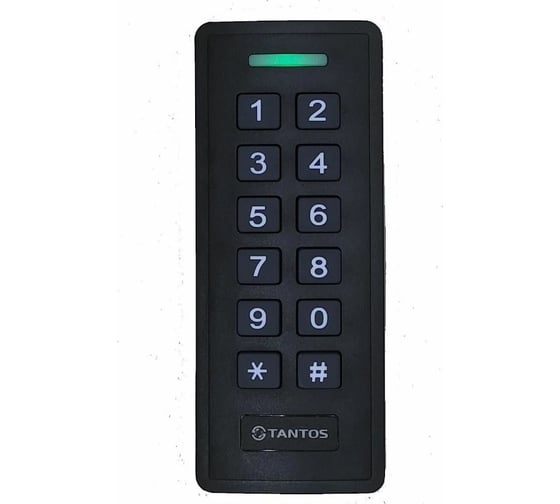 Кодонаборная панель со встроенным считывателем и контроллером карт Tantos TS-KBD-EMF Plastic EM-marin или Mifare 00-00245751