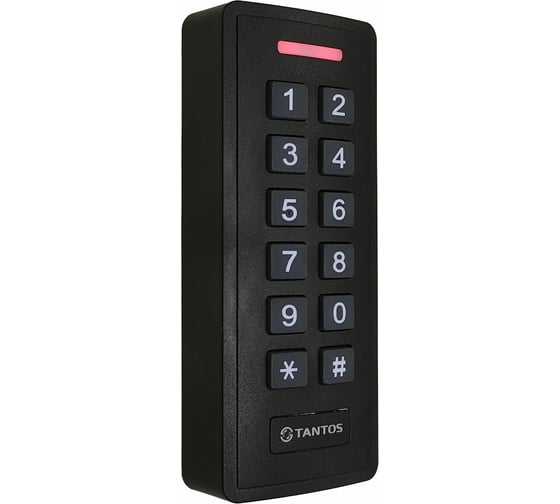 Кодонаборная панель со встроенным считывателем и контроллером карт Tantos TS-KBD-EMF Plastic EM-marin или Mifare 00-00245751