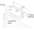 U-адаптер на стекло для крепления якоря замка Tantos TS-U300 TS-ML300 00-00043429 2