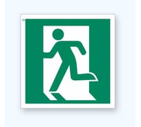 Знак Е01-01 "Выход здесь (левосторонний)" Стандарт Знак 200x200 мм, пленка ПП 00-00023711