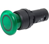 Выключатель Briswik КМЕ 2110м -Л 220В зеленый 1но+0нз Гриб-моноблок IP40 с Индикацией XB7AW733M1.BR