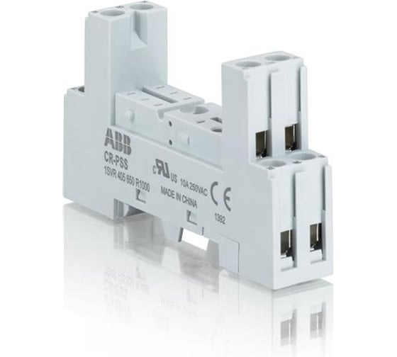 Цоколь для реле ABB CR-PSS (стандартный) CR-P, 10шт 1SVR405650R1000 - выгодная цена, отзывы, характеристики, фото - купить в Москве и РФ