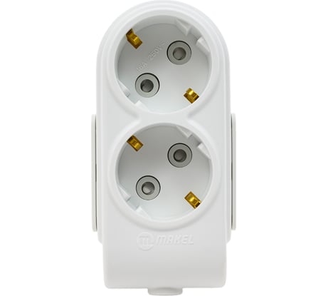 Колодка удлинителя Makel 2-м с заземлением защитные шторки N2210000