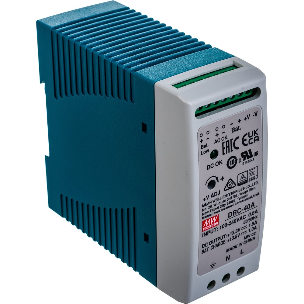 Источник питания Mean Well AC/DC DRC-40A с функцией UPS 40Вт Т02241033 ...
