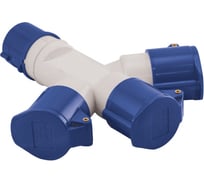 Розетка трехлучевая ANDELI AM-1013 16A IP44 2P+E 220B ADL13-067