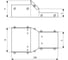 Лоток переходной замковый АО "КЗЭМИ" ЛПЗ 100x100-50x50 УТ1,5, оцинкованный лист, S1,5 П0000024358 2