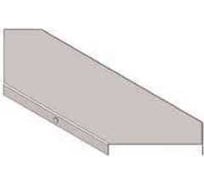 Крышка к угловому лотку замковому АО "КЗЭМИ" КЛУЗ 500-90 УT1,5 поворот на 90, оцинкованный лист S1,0 П0000025188