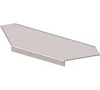 Крышка к угловому лотку АО "КЗЭМИ" КЛУ 150-90 УT1,5 поворот на 90, горячее цинкование, S1,5 П0000011124