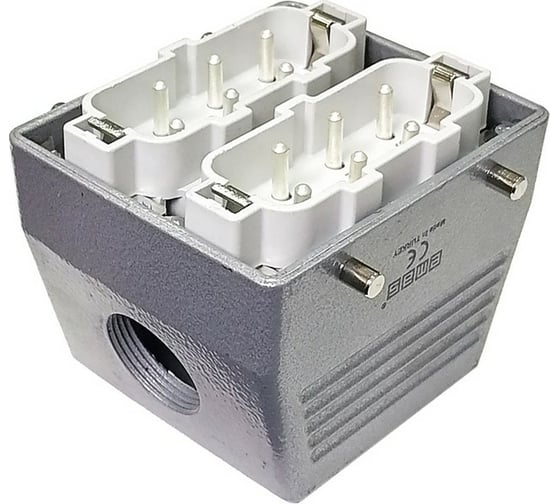 Вилка Emas боковой ввод, 12 полюсов, 35А, EBM612FU10 1