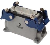 Вилка Emas 4-фиксатора, боковой ввод, 6 полюсов, 35А, EBM606FD14