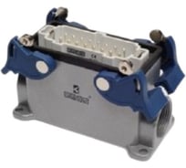 Вилка Emas 4-фиксатора, боковой ввод, 16 полюсов, 16А, 400В. EBM16FD14