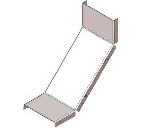 Крышка лотка замкового АО "КЗЭМИ" КЛПЗ 100x100-90 (Rп600) УХЛ1 для поворота трассы вверх на 90, радиус поворота трассы 600 мм, горячее цинкование, S1,5 П0000027688 1