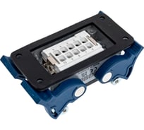 Низкая розетка Emas 4-фиксатора, для панели, 10 полюсов, 16А,400В. EBM10PM44