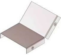 Крышка лотка замкового АО "КЗЭМИ" КЛПЗ 600x100-45 (Rп300) УХЛ1 для поворота трассы вверх на 45, радиус поворота трассы 300 мм, горячее цинкование S1,5 П0000028433