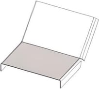Крышка лотка АО "КЗЭМИ" КЛП 200x65-45 УХЛ1 для поворота трассы вверх на 45, оцинкованный лист S1,5 П0000005594