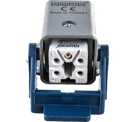 Розетка Emas боковой ввод 5 полюсов, 10А, 250В . EBM05PE41