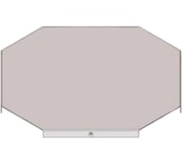 Крышка к крестообразному лотку замковому АО "КЗЭМИ" КЛКЗ 200 УТ1,5, горячее цинкование, S0,8 П0000018151