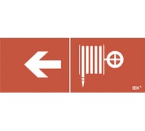 Самоклеящаяся этикетка IEK Пожарный кран, стрелка налево, ДПА, IP20, 54 LPC10-1-24-09-PKNAL