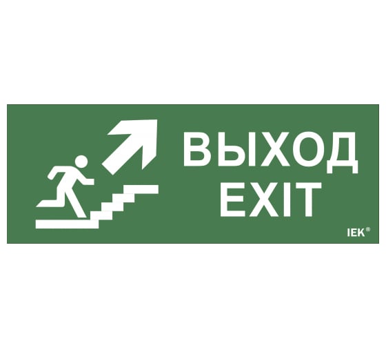 Самоклеящаяся этикетка IEK Выход, лестница вверх, фигура, ССА 1005 LPC10-1-35-13-VLVVF 1