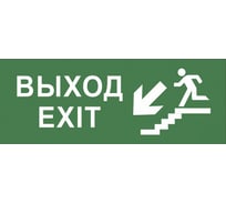 Самоклеящаяся этикетка ЭРА INFO-SSA-109 350х130мм, Выход/лестница вниз/фигура, SSA-101, 5/20000 Б0048478