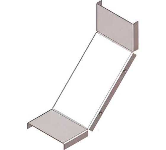 Крышка лотка замкового АО "КЗЭМИ" КЛПЗ 100x50-90 (Rп300) УХЛ1 для поворота трассы вверх на 90, радиус поворота трассы 300 мм, горячее цинкование S1,5 П0000026597 1