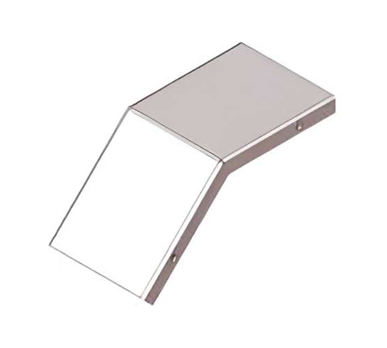 Крышка лотка замкового АО "КЗЭМИ" КЛСЗ 100x100-45 (Rп300) УХЛ1 для поворота трассы вниз на 45, радиус поворота трассы 300 мм, горячее цинкование S1,0 П0000026575 1