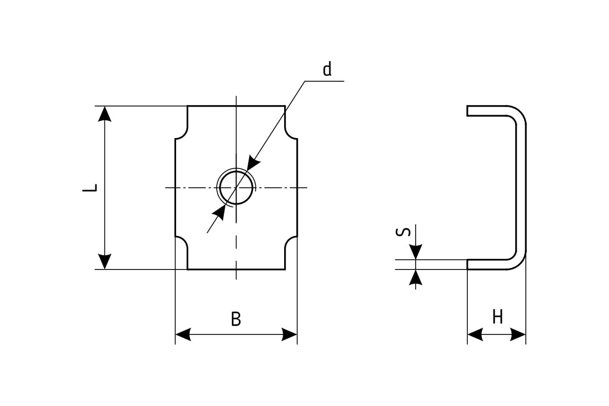 Гайка закладная АО "КЗЭМИ" К605 У3 к К101, гальванопокрытие, М4, S2,0 ...