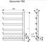 Кронштейн полочный для вертикальных стен АО "КЗЭМИ" П6В12, без покрытия, 12полок, L1720 П0000018277 2