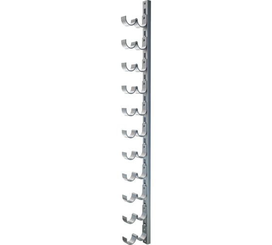 Кронштейн рожковый прямолинейный АО "КЗЭМИ" Р2В15 65x14(Р2)-100x1(Р1) с 14 двойными рожками 65мм и 1 одинарный рожок 100мм, У3, лак, S3,0, L2170, пробивка стойки под заказ УРСТ П0000027153 1