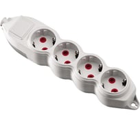 Колодка MONO ELECTRIC Orion 4 гнезда с заземлением с защитой для детей 150-010010-410