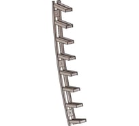 Кронштейн полочный криволинейный АО "КЗЭМИ" С2К15 , без покрытия, 15 полок, L 2170 П0000003298