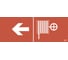 Самоклеящаяся этикетка IEK, Пожарный кран/стрелка налево ССА 1005 LPC10-1-35-13-PKNAL 1