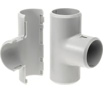 Разборный тройник Промрукав д16 безгалогенный HF атмосферостойкий серый 70шт PR13.0364