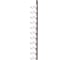 Стойка кронштейна рожкового прямолинейного АО "КЗЭМИ" К1350.001-08 УТ1,5 горячее цинкование, 10 рожков, L1315, S3,0 П0000011881 1