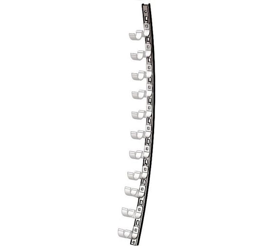 Стойка кронштейна рожкового криволинейного АО "КЗЭМИ" К1351.001А-05 УТ1,5, горячее цинкование, 11 рожков,L2170мм, S3,0 П0000009083 1