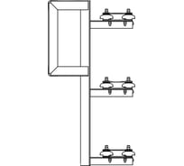 Кронштейн троллейный АО "КЗЭМИ" К33Б У1, окрашенный, тролеедержатель К265 У1 - 3 шт. П0000004081