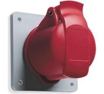 Скрытая кабельная розетка ABB 32А, 3Р+N+E, IP44, 415В, прямой фланец CEWE 2CMA193259R1000