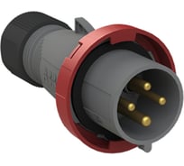 Кабельная вилка ABB 332EP6W 32А, 3P+E, IP67, 6ч 2CMA101103R1000