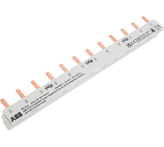 Комплектная шина ABB 3ф, 12 модулей, 63А, PS3/12 2CDL231001R1012