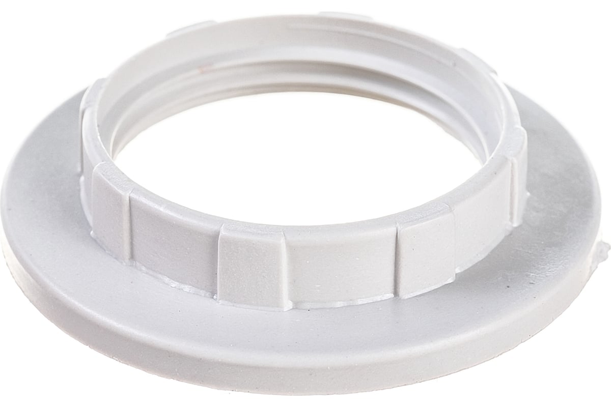 Абажурное кольцо IEK КП14-К02, пластик, Е14, белый, индивидуальный .