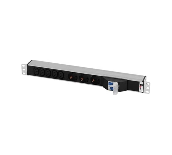 Блок розеток REM Rem-32 с автоматом, 3 Sсhuko, 5 IEC 60320 C13 R-32-3S-5C13-A-440-K 1