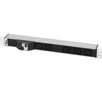 Блок розеток REM Rem-32 с автоматом, 5 IEC 60320 C19, 32 А, алюм., 19, колодка R-32-5C19-A-440-K