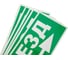 Самоклеящаяся этикетка ЭРА INFOSSA113 Выезд/стрелка направо, 350х130мм, SSA101, 5/20000 Б0048482 4