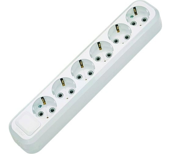 Колодка для удлинителя Very 6 розеток, 16А, с/з, (шт.) 89-0-106