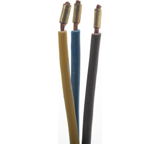 Сетевой шнур LUX V3 ПВС 3x0.75 7м, с вилкой, с заземлением, белый 4606400609704