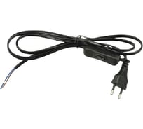 Сетевой шнур с вилкой и выключателем Uniel UCX-C11/02A-170, BLACK, UL-00004432