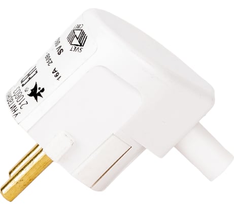 Штепсельная угловая вилка SVET В16-002 16А с кембриком EV0300-0005