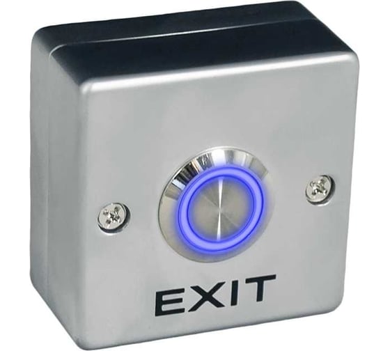 Кнопка выхода накладная, металическая, с подсветкой Tantos TS-CLACK light 00-00018695